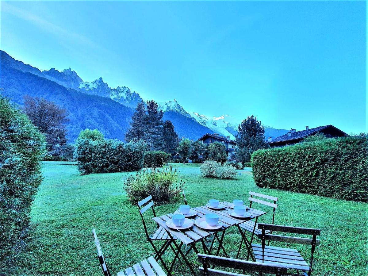 Chamonix Appartement Vue Mont Blanc Avec Jardin Ngoại thất bức ảnh